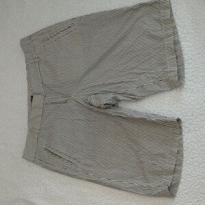 J. Crew Blue and White Striped Bermuda Shorts Size 6